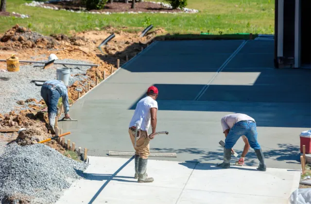 Concrete installation