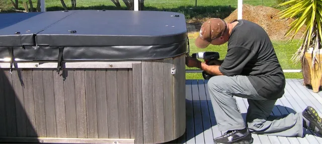 Hot tub installation