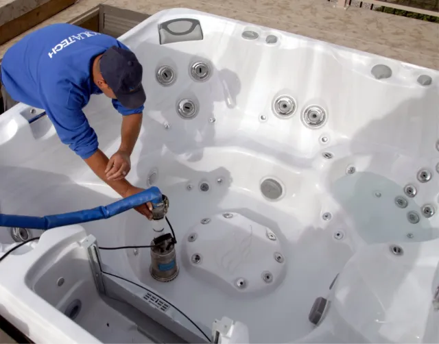 Hot tub winterizing