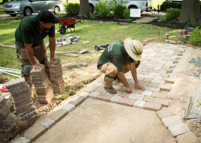 Paver installation